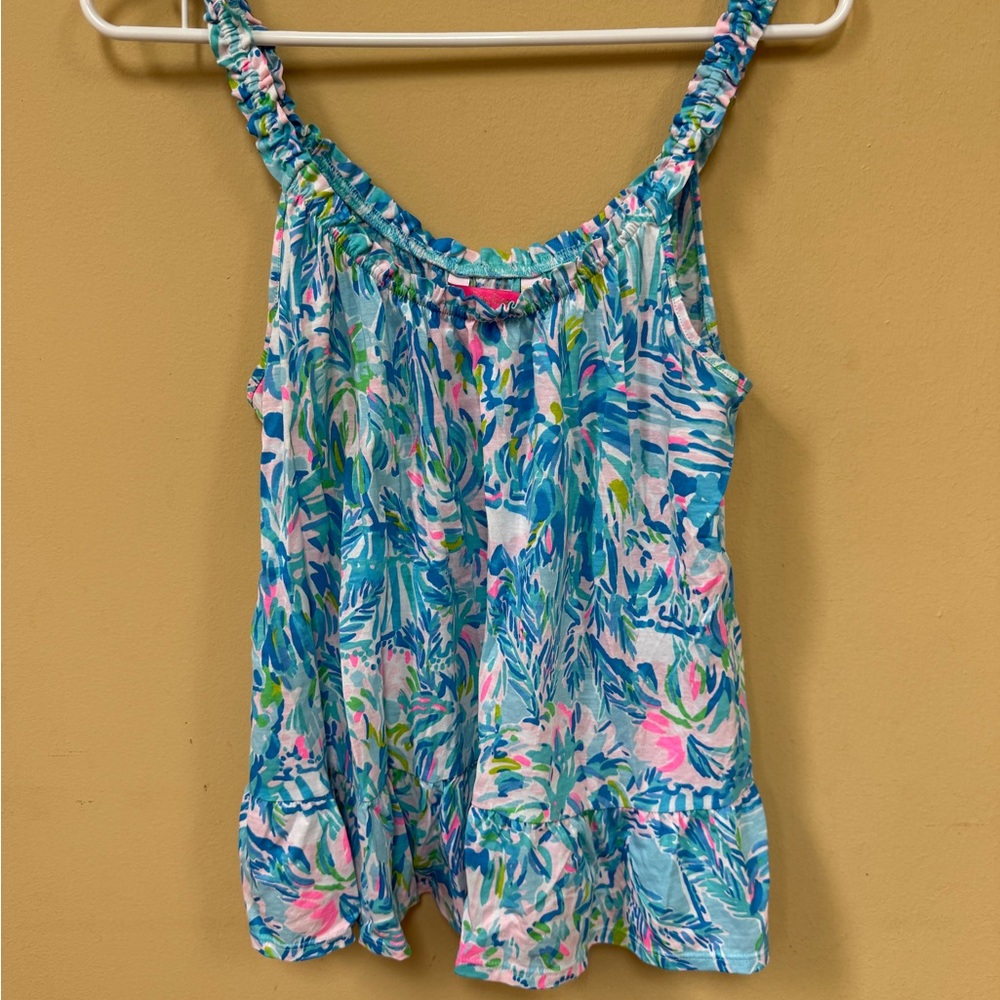 Floral Print Sleeveless Top